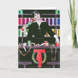 Tarjeta Festiva Portada de la revista Coles Phillips en diciembre