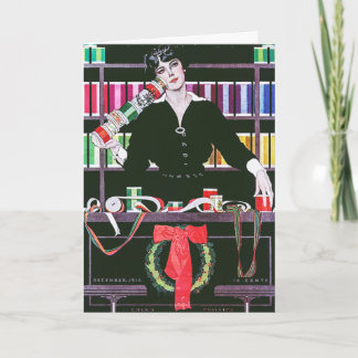 Tarjeta Festiva Portada de la revista Coles Phillips en diciembre 