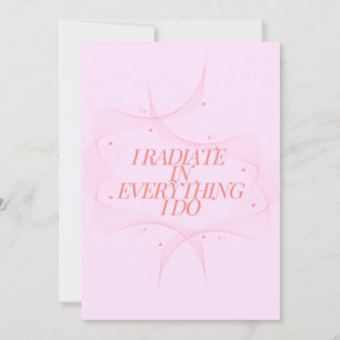 Tarjeta Festiva Positivo, espiritual, Inspirador, motivacional