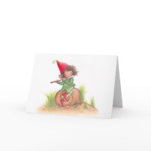 Postcard Flute Elf