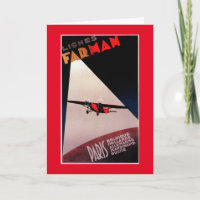 Poste del promo del monoplano de Farman 300 de las
