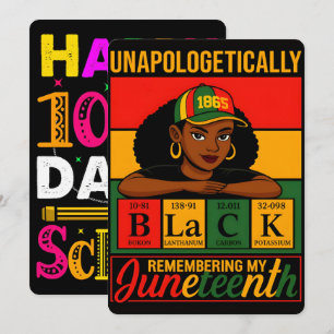 Tarjeta Festiva Póster de 100 días aprendiendo historia negra 2026