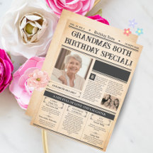 Poster de 80º cumpleaños - G personalizado