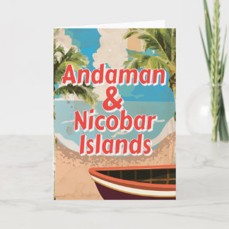 Tarjeta Festiva Poster de vacaciones de Andaman y Nicobar Island V