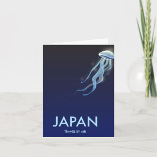 Tarjeta Festiva Poster de vacaciones de Jellyfish en Japón
