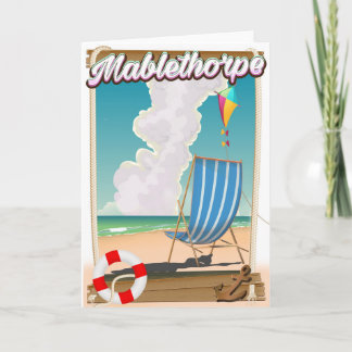 Tarjeta Festiva poster de vacaciones de Mablethorpe