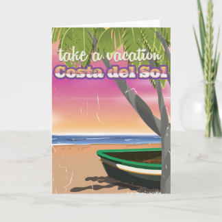 Tarjeta Festiva Poster de vacaciones de playa de Mallorca