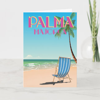 Tarjeta Festiva Poster de vacaciones en Playa de Palma de Mallorca