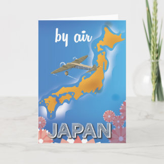 Tarjeta Festiva Poster de viaje vintage de Japón