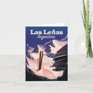 Tarjeta Festiva Poster de Viajes Volcánicos de Chile