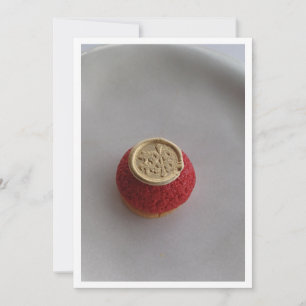 Tarjeta Festiva postre oriental