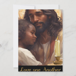 Tarjeta Festiva Posture Cristiano Jesús y Niño