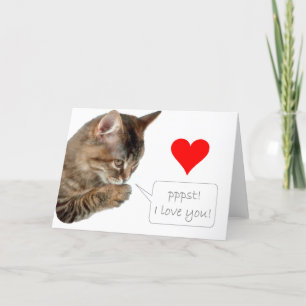 Tarjeta Festiva ¡Pppst! ¡Te amo!