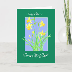 Tarjeta Festiva Preciosas Narcisos 'De Todos' Norooz