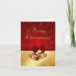 Tarjeta Festiva Preciosos Navidades dorados