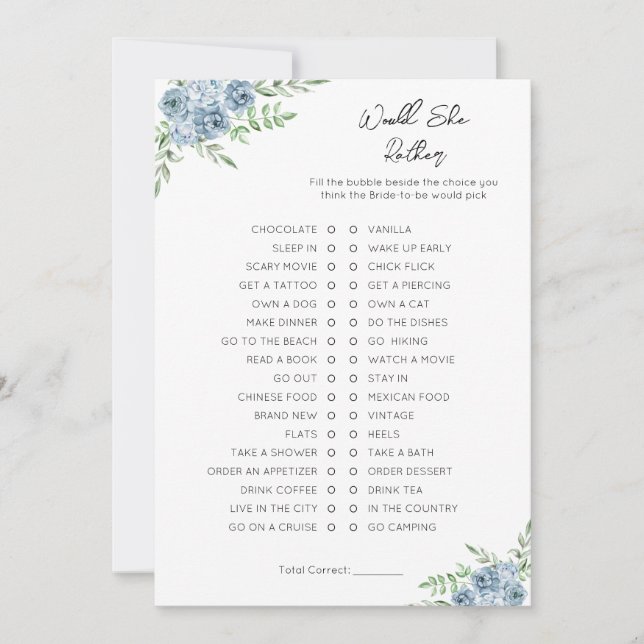 Tarjeta Festiva ¿Prefiere? (Anverso)