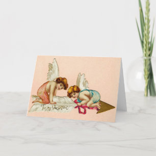 Tarjeta Festiva Preparando la flecha del amor