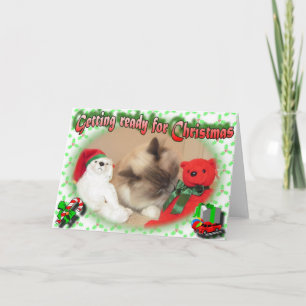 Tarjeta Festiva ¡Preparándose para los Navidades!