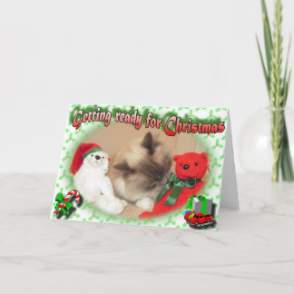 Tarjeta Festiva ¡Preparándose para los Navidades!