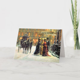 Tarjeta Festiva Prettige Kerstdagen.Tarjeta de Navidades en holand