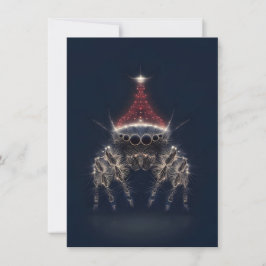 Tarjeta Festiva Pretty Jumping Spider Christmas Cards
