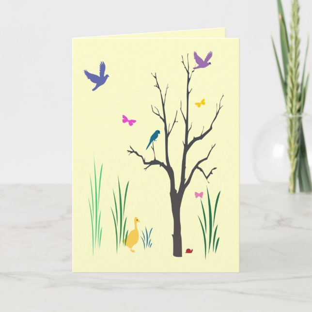 Tarjeta Festiva Primavera (Anverso)