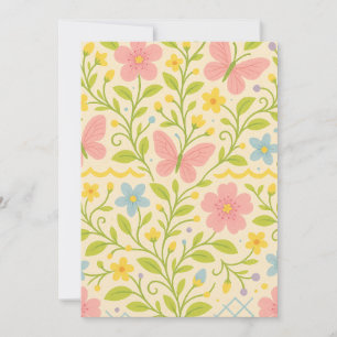 Tarjeta Festiva Primavera de bienvenida