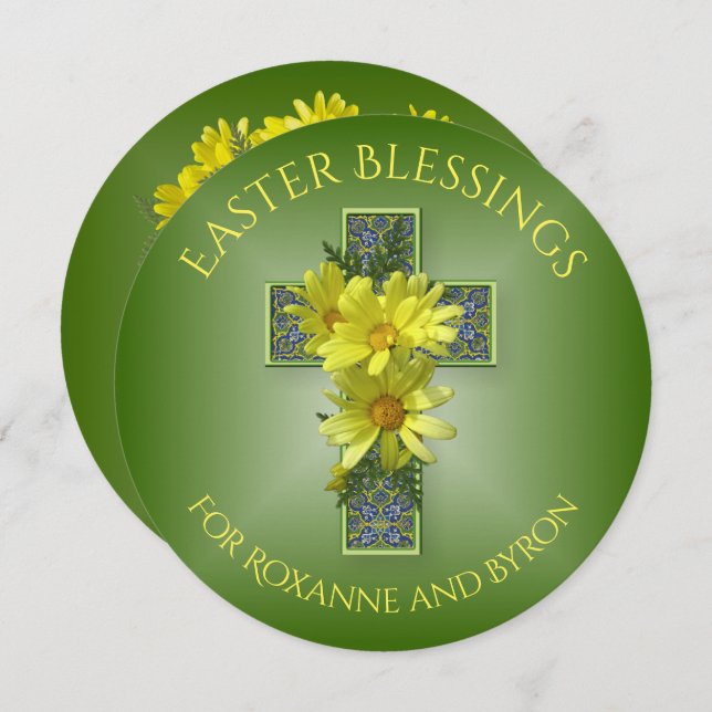 Tarjeta Festiva Primavera de las mareas Pascua Bendición Personali (Anverso / Reverso)