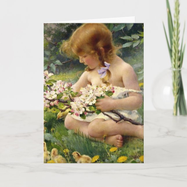 Tarjeta Festiva ‘Primavera’ por Franz Dvorak Easter (Anverso)