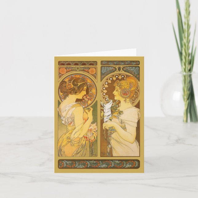 Tarjeta Festiva Primavera y canilla (Anverso)