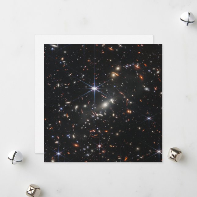 Tarjeta Festiva Primer campo profundo del universo de James webb (Anverso/Reverso In Situ)