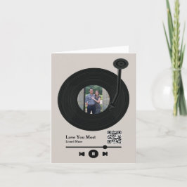 Tarjeta Festiva Primer Día de San Valentín de grabación de canción