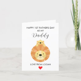 Tarjeta Festiva Primer Día Del Padre Como Mensaje De Mi Papá Perso
