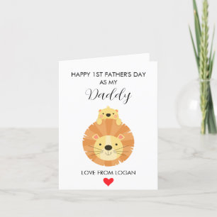 Tarjeta Festiva Primer Día Del Padre Como Mensaje De Mi Papá Perso