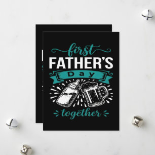 Tarjeta Festiva Primer Día del Padre Juntos