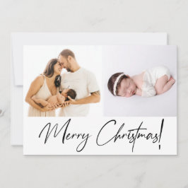 Tarjeta Festiva Primer guión navideño de la bebé