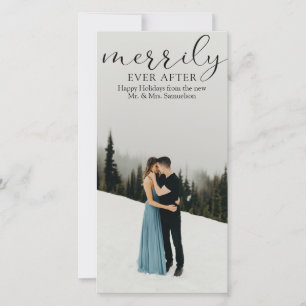 Tarjeta Festiva Primera boda Feliz para siempre FOTO