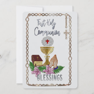 Tarjeta Festiva Primera Comunión