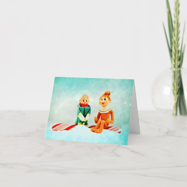 Tarjeta Festiva Primera fecha de Elf (Anverso)