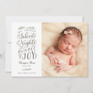 Tarjeta Festiva Primera fiesta de cumpleaños navideño del bebé