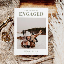 Tarjeta Festiva Primera foto de Navidades modernos implicados en N