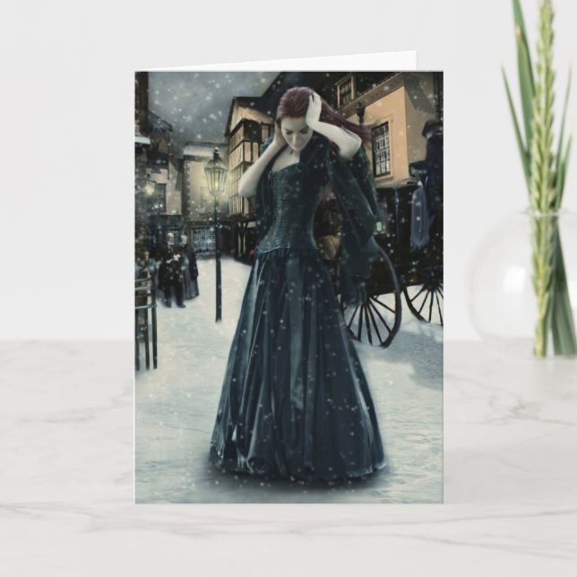 Tarjeta Festiva Primera nieve (Anverso)