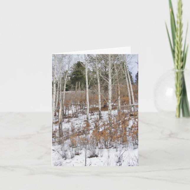 Tarjeta Festiva Primera Nieve (Anverso)