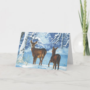 Tarjeta Festiva Primera nieve