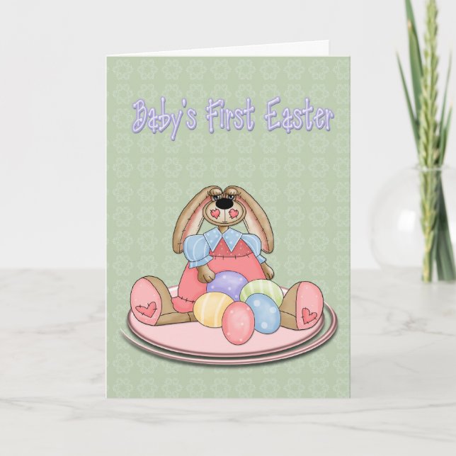 Tarjeta Festiva Primera Pascua del Bebé (Anverso)