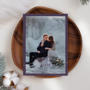 Tarjeta Festiva Primeros Navidades casados recién casados