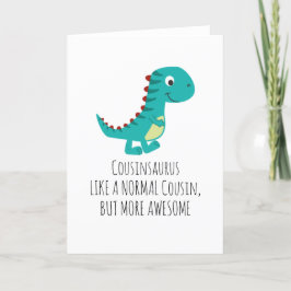 Tarjeta Festiva Primo Saurus Como Un Primo Normal Cumpleaños Graci