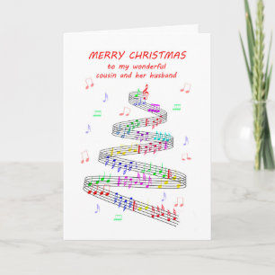 Tarjeta Festiva Primo y sus Navidades de la Hoja de Esposos