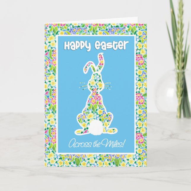 Tarjeta Festiva Primordias de la dulce Pascua de Abundantes a lo l (Anverso)