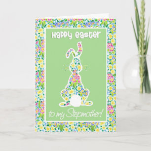 Tarjeta Festiva Primordias de la Pascua de Conejo Conejo Conejo Co